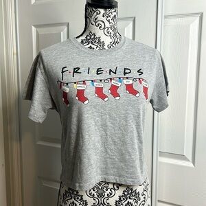 Friends The TV Show Christmas Holiday Stocking Crop Top S/M